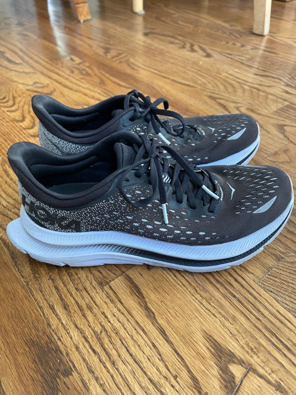 Hoka Kawana Women’s Black and Light Gray Running Shoes